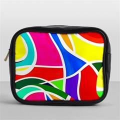 Abstract Background Mini Toiletries Bag (one Side) by Vaneshart