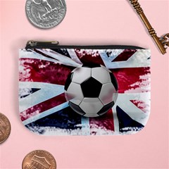 Soccer Ball With Great Britain Flag Mini Coin Purse by Vaneshart