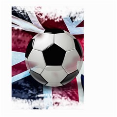 Soccer Ball With Great Britain Flag Large Garden Flag (two Sides) by Vaneshart