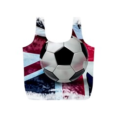 Soccer Ball With Great Britain Flag Full Print Recycle Bag (s) by Vaneshart