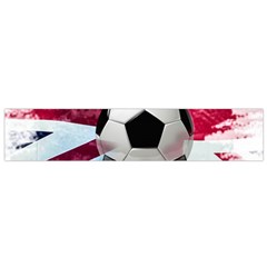 Soccer Ball With Great Britain Flag Small Flano Scarf by Vaneshart