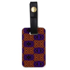 Abstract Clutter Pattern Vintage Luggage Tag (one Side) by Vaneshart