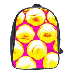 Pop Art Tennis Balls School Bag (large) by essentialimage