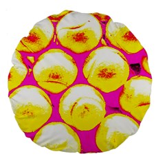 Pop Art Tennis Balls Large 18  Premium Flano Round Cushions by essentialimage