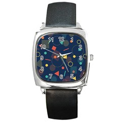 Background 3048876 960 720 Square Metal Watch by vintage2030