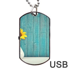 Sun Flower 3292932 960 720 Dog Tag Usb Flash (one Side) by vintage2030