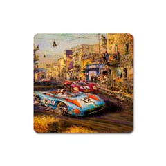 Racing Square Magnet by ArtworkByPatrick