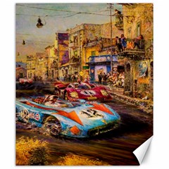 Racing Canvas 20  X 24  by ArtworkByPatrick