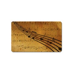 Background Music Magnet (name Card) by Mariart