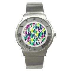 Leaves  Stainless Steel Watch by Sobalvarro