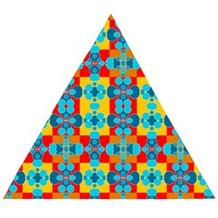 Pop Art  Wooden Puzzle Triangle by Sobalvarro