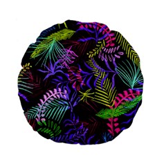 Leaves  Standard 15  Premium Flano Round Cushions by Sobalvarro