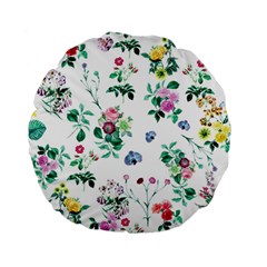 Leaves Standard 15  Premium Flano Round Cushions by Sobalvarro