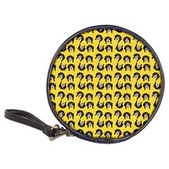 Retro Girl Daisy Chain Pattern Yellow Classic 20-cd Wallets by snowwhitegirl