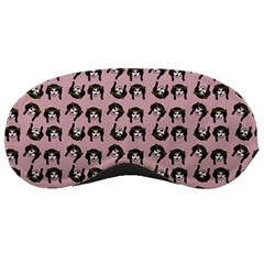 Retro Girl Daisy Chain Pattern Light Pink Sleeping Mask by snowwhitegirl