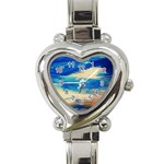 Skydiving 1 1 Heart Italian Charm Watch Front