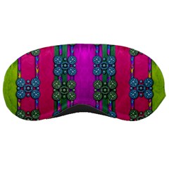 Flowers In A Rainbow Liana Forest Festive Sleeping Mask by pepitasart