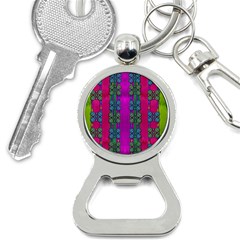 Flowers In A Rainbow Liana Forest Festive Bottle Opener Key Chain by pepitasart