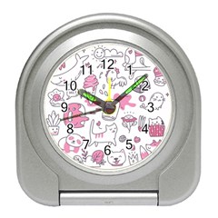 Set Kawaii Doodles Travel Alarm Clock by Vaneshart