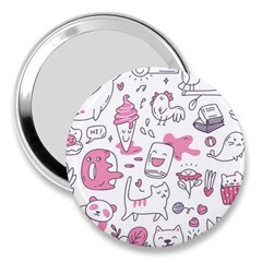 Set Kawaii Doodles 3  Handbag Mirrors by Vaneshart