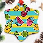 Summer Fruits Patterns Ornament (Snowflake) Front