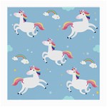 Unicorn Seamless Pattern Background Vector (2) Medium Glasses Cloth (2 Sides) Front