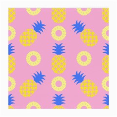 Pop Art Pineapple Seamless Pattern Vector Medium Glasses Cloth (2 Sides) by Sobalvarro