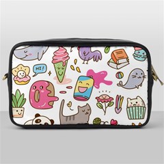 Set Kawaii Doodles Toiletries Bag (one Side) by Vaneshart