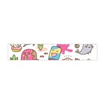 Set Kawaii Doodles Flano Scarf (Mini) Front