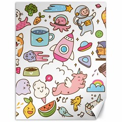 Set Kawaii Doodles Canvas 18  X 24  by Vaneshart