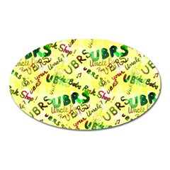 Ubrs Yellow Oval Magnet by Rokinart