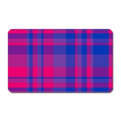 Bisexual Plaid Magnet (rectangular) by NanaLeonti