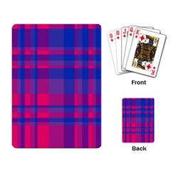 Bisexual Plaid Playing Cards Single Design (rectangle) by NanaLeonti