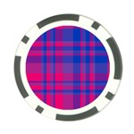 Bisexual plaid Poker Chip Card Guard Back