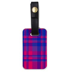 Bisexual Plaid Luggage Tag (one Side) by NanaLeonti