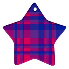 Bisexual Plaid Ornament (star) by NanaLeonti