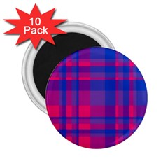 Bisexual Plaid 2 25  Magnets (10 Pack)  by NanaLeonti