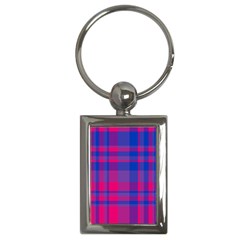 Bisexualplaid Key Chain (rectangle) by NanaLeonti