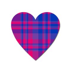 Bisexualplaid Heart Magnet by NanaLeonti