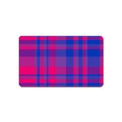 Bisexualplaid Magnet (name Card) by NanaLeonti