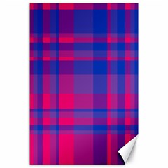 Bisexualplaid Canvas 24  X 36  by NanaLeonti