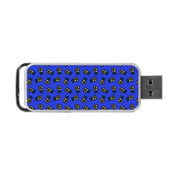 Daisy Royal Blue Portable Usb Flash (two Sides) by snowwhitegirl