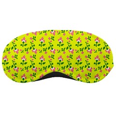 Carnation Pattern Yellow Sleeping Mask by snowwhitegirl