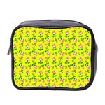 Carnation Pattern Yellow Mini Toiletries Bag (Two Sides) Front