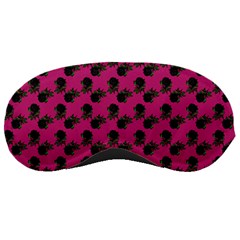 Black Rose Pink Sleeping Mask by snowwhitegirl