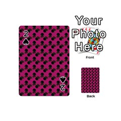 Black Rose Pink Playing Cards 54 Designs (mini) by snowwhitegirl