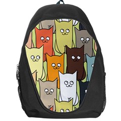 Cat Doodle Backpack Bag by trulycreative