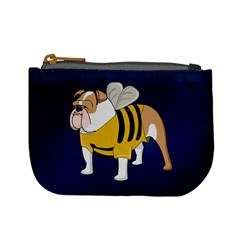 Funny Honey Bee Bulldog Mini Coin Purse by trulycreative