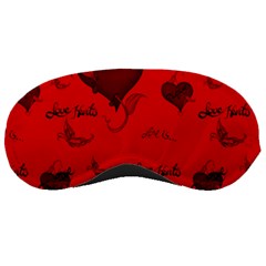 Wonderful Pattern Of Hearts Sleeping Mask by FantasyWorld7