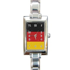 Grunge Flag Of Germany Rectangle Italian Charm Watch by trulycreative